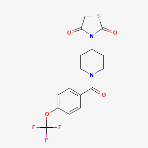 3-(1-(4-(Trifluoromethoxy)benzoyl)piperidin-4-yl)thiazolidine-2,4-dione