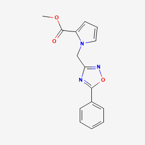 methyl 1-[(5-phenyl-1,2,4-oxadiazol-3-yl)methyl]-1H-pyrrole-2-carboxylate
