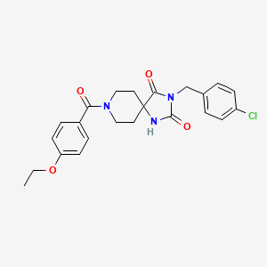 3-(4-Chlorobenzyl)-8-(4-ethoxybenzoyl)-1,3,8-triazaspiro[4.5]decane-2,4-dione