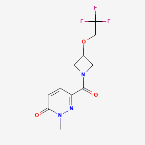 2-methyl-6-(3-(2,2,2-trifluoroethoxy)azetidine-1-carbonyl)pyridazin-3(2H)-one