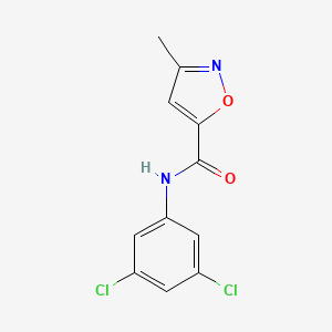 molecular formula C11H8Cl2N2O2 B2404044 N-(3,5-dichlorophenyl)-3-methylisoxazole-5-carboxamide CAS No. 946335-02-0