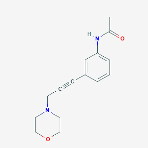 molecular formula C15H18N2O2 B2404197 N-[3-(3-Morpholino-1-propynyl)phenyl]acetamide CAS No. 885950-22-1