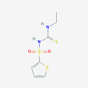 molecular formula C7H10N2O2S3 B2404205 N-(ethylcarbamothioyl)thiophene-2-sulfonamide CAS No. 30490-69-8