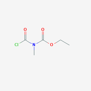 molecular formula C5H8ClNO3 B2404277 ethyl N-carbonochloridoyl-N-methylcarbamate CAS No. 19265-06-6