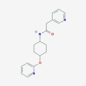 N-((1r,4r)-4-(pyridin-2-yloxy)cyclohexyl)-2-(pyridin-3-yl)acetamide