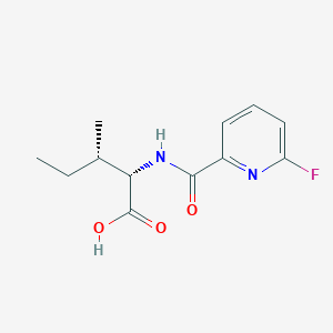 (2S,3S)-2-[(6-fluoropyridin-2-yl)formamido]-3-methylpentanoic acid