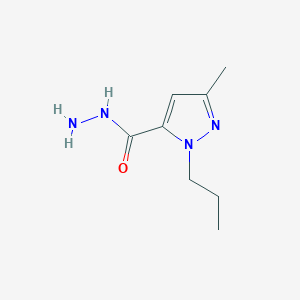 3-methyl-1-propyl-1H-pyrazole-5-carbohydrazide