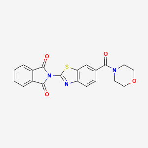 2-(6-(Morpholine-4-carbonyl)benzo[d]thiazol-2-yl)isoindoline-1,3-dione