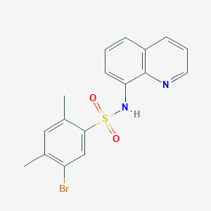 5-Bromo-2,4-dimethyl-N-quinolin-8-ylbenzenesulfonamide