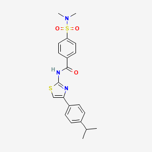 4-(N,N-dimethylsulfamoyl)-N-(4-(4-isopropylphenyl)thiazol-2-yl)benzamide