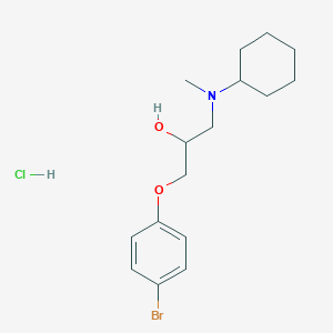 1-(4-Bromophenoxy)-3-(cyclohexyl(methyl)amino)propan-2-ol hydrochloride