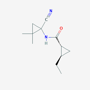 (1R,2R)-N-(1-Cyano-2,2-dimethylcyclopropyl)-2-ethylcyclopropane-1-carboxamide
