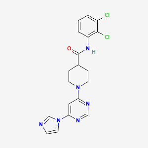 1-(6-(1H-imidazol-1-yl)pyrimidin-4-yl)-N-(2,3-dichlorophenyl)piperidine-4-carboxamide