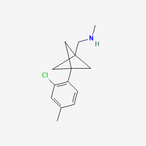 1-[3-(2-Chloro-4-methylphenyl)-1-bicyclo[1.1.1]pentanyl]-N-methylmethanamine