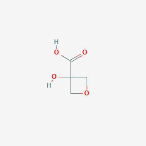 molecular formula C4H6O4 B2404341 3-Hydroxyoxetane-3-carboxylic acid CAS No. 1450997-88-2