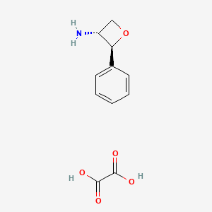 molecular formula C11H13NO5 B2404347 Oxalic acid;(2S,3R)-2-phenyloxetan-3-amine CAS No. 2307784-95-6