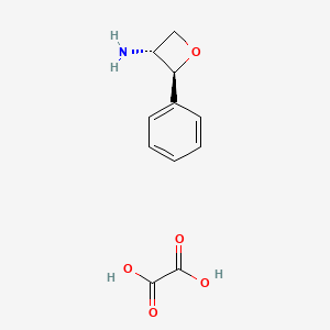 Oxalic acid;(2S,3R)-2-phenyloxetan-3-amine