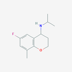 6-Fluoro-8-methyl-N-propan-2-yl-3,4-dihydro-2H-chromen-4-amine