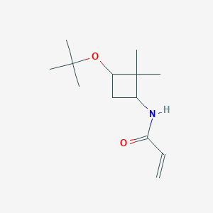 N-[2,2-Dimethyl-3-[(2-methylpropan-2-yl)oxy]cyclobutyl]prop-2-enamide