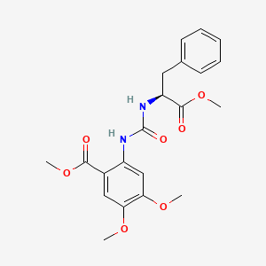 methyl 4,5-dimethoxy-2-[[(2S)-1-methoxy-1-oxo-3-phenylpropan-2-yl]carbamoylamino]benzoate