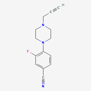3-Fluoro-4-[4-(prop-2-yn-1-yl)piperazin-1-yl]benzonitrile