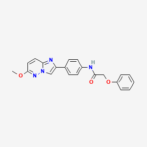 molecular formula C21H18N4O3 B2404364 N-(4-(6-methoxyimidazo[1,2-b]pyridazin-2-yl)phenyl)-2-phenoxyacetamide CAS No. 953216-43-8