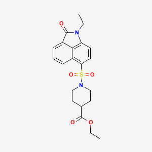 Ethyl 1-((1-ethyl-2-oxo-1,2-dihydrobenzo[cd]indol-6-yl)sulfonyl)piperidine-4-carboxylate