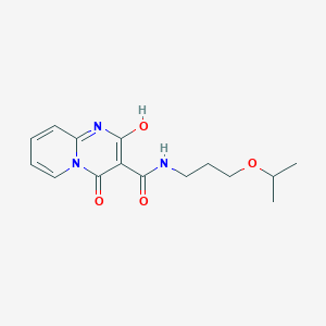 molecular formula C15H19N3O4 B2404375 2-hydroxy-N-(3-isopropoxypropyl)-4-oxo-4H-pyrido[1,2-a]pyrimidine-3-carboxamide CAS No. 886898-83-5