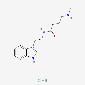 N-[2-(1H-indol-3-yl)ethyl]-4-(methylamino)butanamide hydrochloride