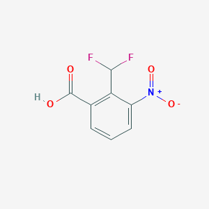 molecular formula C8H5F2NO4 B2404387 2-(Difluoromethyl)-3-nitrobenzoic acid CAS No. 2248279-92-5