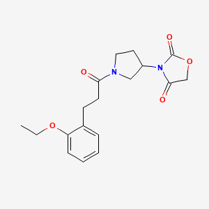 3-(1-(3-(2-Ethoxyphenyl)propanoyl)pyrrolidin-3-yl)oxazolidine-2,4-dione