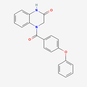 molecular formula C21H16N2O3 B2404411 4-(4-phenoxybenzoyl)-3,4-dihydroquinoxalin-2(1H)-one CAS No. 952812-51-0