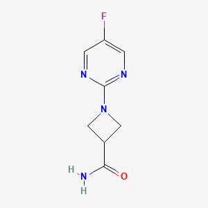 1-(5-Fluoropyrimidin-2-yl)azetidine-3-carboxamide