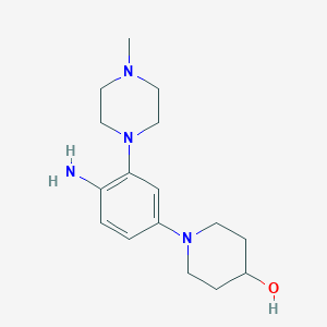 1-(4-Amino-3-(4-methylpiperazin-1-yl)phenyl)piperidin-4-ol