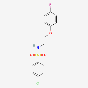 4-chloro-N-(2-(4-fluorophenoxy)ethyl)benzenesulfonamide