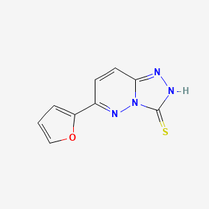 molecular formula C9H6N4OS B2404466 6-(Furan-2-yl)-[1,2,4]triazolo[4,3-b]pyridazine-3-thiol CAS No. 1286732-93-1