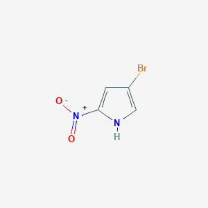 molecular formula C4H3BrN2O2 B2404473 1H-Pyrrole, 4-bromo-2-nitro- CAS No. 30078-08-1