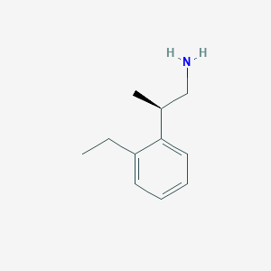 molecular formula C11H17N B2404481 (2R)-2-(2-Ethylphenyl)propan-1-amine CAS No. 2248173-27-3