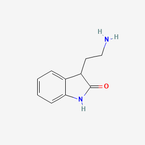 molecular formula C10H12N2O B2404487 3-(2-aminoethyl)-1,3-dihydro-2H-indol-2-one CAS No. 60716-71-4