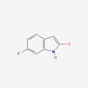 molecular formula C8H5FIN B2404493 6-Fluoro-2-iodo-1H-indole CAS No. 1388031-58-0