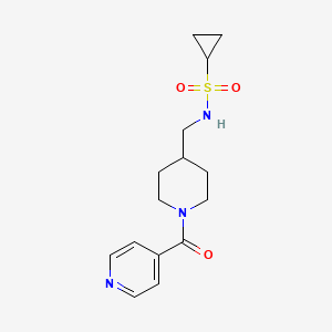 N-((1-isonicotinoylpiperidin-4-yl)methyl)cyclopropanesulfonamide