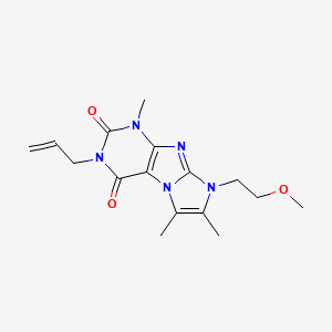 6-(2-Methoxyethyl)-4,7,8-trimethyl-2-prop-2-enylpurino[7,8-a]imidazole-1,3-dione