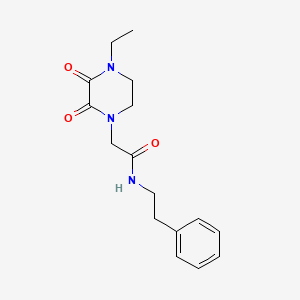 2-(4-ethyl-2,3-dioxopiperazin-1-yl)-N-phenethylacetamide