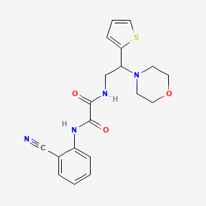 N1-(2-cyanophenyl)-N2-(2-morpholino-2-(thiophen-2-yl)ethyl)oxalamide