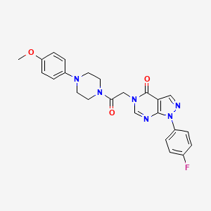1-(4-Fluorophenyl)-5-[2-[4-(4-methoxyphenyl)piperazin-1-yl]-2-oxoethyl]pyrazolo[3,4-d]pyrimidin-4-one