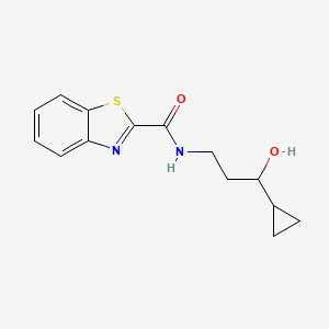 N-(3-cyclopropyl-3-hydroxypropyl)benzo[d]thiazole-2-carboxamide