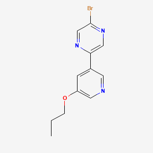 2-Bromo-5-(5-propoxypyridin-3-yl)pyrazine