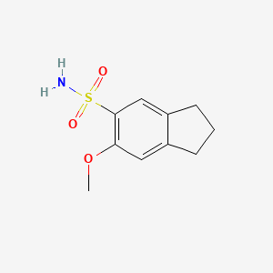 6-methoxy-2,3-dihydro-1H-indene-5-sulfonamide