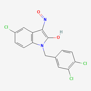 5-chloro-1-(3,4-dichlorobenzyl)-1H-indole-2,3-dione 3-oxime