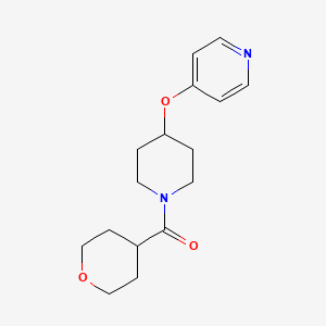 (4-(pyridin-4-yloxy)piperidin-1-yl)(tetrahydro-2H-pyran-4-yl)methanone